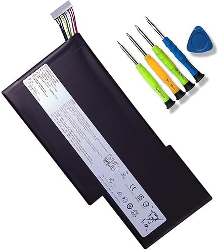 BTY-M6K Batterie Compatible Avec MSI Stealth Pro GF63 GF65 GF75 GS63VR GS73VR 7RG 7RG-005 9SCSR Thin 8RB 8RC 8RD 8RD-031TH 8RC 8RF 8SC Thin WS63 8SK WP65 WF65 WF75 MS-16K3 MS-17B4 MS-16R1