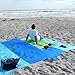 Villar Huge 9 x 8 Outdoor Compact Picnic/Beach Blanket - Strong Water Resistant Ripstop Nylon - Sand Free Best for Picnic, Camping, Hiking, More - 6 Anchor Pockets+