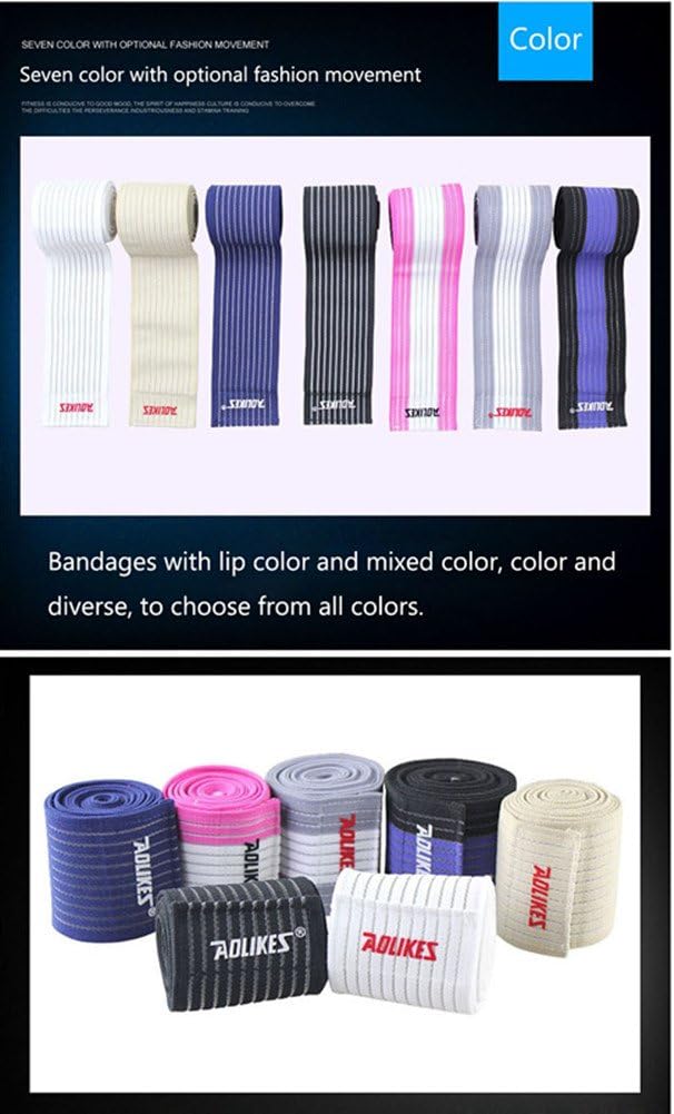 Rungear (1 Pair Elasticity Ankle Compression Bandage Wrap Support Brace Breathable Foot Strap for Men Women Running Basketball Football Volleyball Gym Fitness (Beige) : Sports & Outdoors
