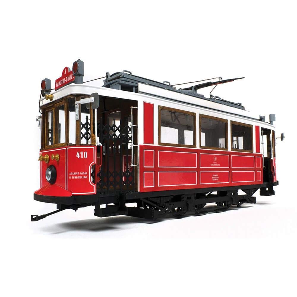 Occre Istanbul Tram - Red Metal Model - Historical Tram - Tabletop Display