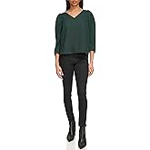 Calvin Klein Women's Chiffon V Neck Longsleeve Blouse