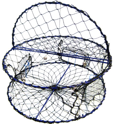 Promar Heavy Duty Collapsible Crab Pot, 32" x 12" Poly with Hinged Tending Door - Alaska Legal