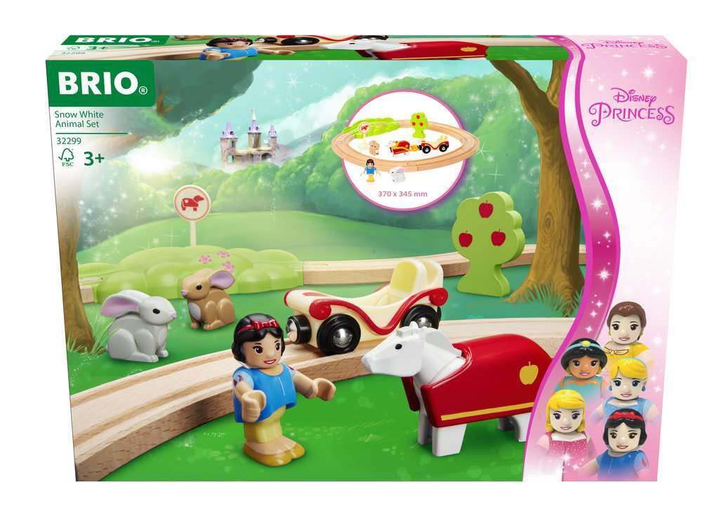 BRIO World Disney Princess Snow White Train Set for Kids Age 3 Years Up - Wooden Railway Accessories and Add Ons