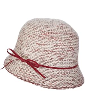 POLYESTER FAUX SUEDE TIE BAND 2 IN. BRIM CLOCHE BUCKET(LW678)