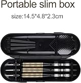 Sanfeng 27g Steel Tip Darts Set Brass Barrel Black Shafts 9 Flights O-Rings Tool view 7