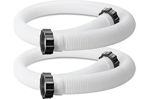 NEWREACH 1.5" Pool Pump Hose for Intex Filter Pump, 1.5 inch Above Ground Pool Hose for Sand Filter Pump & Backwash, Saltwater System, Pool Hose Replace 29060E, 59" Long, 2 Pack