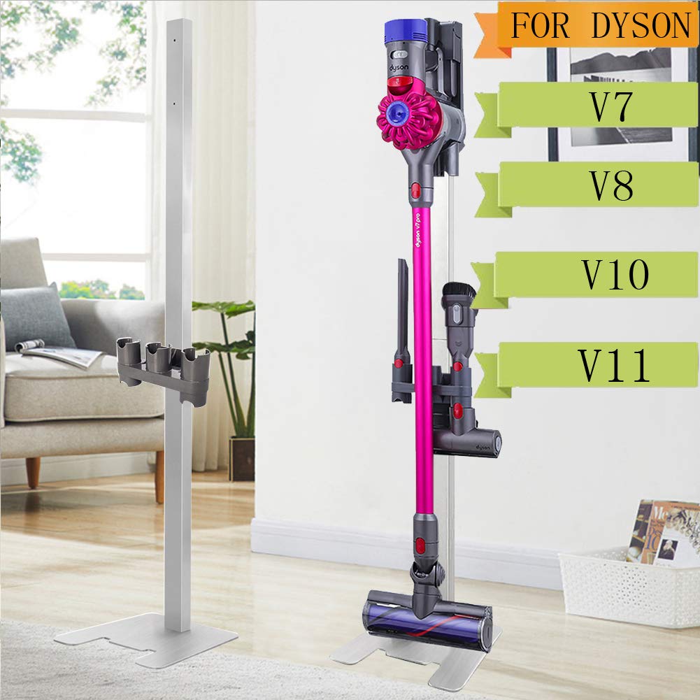 Vanell Stand Holders For Dyson V7 V8 V10 V11 Vacuum Cleaner No Punch Nailless Wall Mount Bracket Attachment Holders For Dyson Vacuum Cleaner Silver