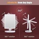 FASCINATE Lighted Makeup Vanity Mirror 45 LED, 360° Rotation, USB Rechargeable view 5
