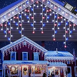 Christmas Icicle Lights, 29.5ft 360 LED Icicle