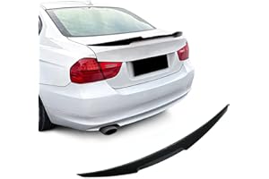 BDBO Rear Spoiler Wings for BMW E90 M3 Sedan 2008-2012 & E90 3 Series Sedan 2006-2011 M4 Style M3 Trunk Spoiler Wing Tail Rear Trunk Lid,Glossy Black Style Performance