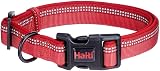 Halti Dog Collar Premium Comfy Nylon Neoprene Padding Reflective Red Size L