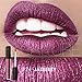Purple Lipstick Metallic Sparkly Lip Gloss Womens Makeup Stay On Lipgloss Long Lasting Colorful Glossier Waterproof Liquid Lip Stick