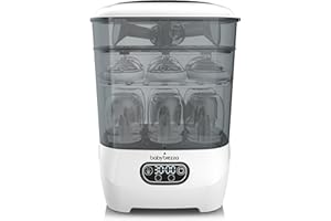 Baby Brezza Bottle Sterilizer and Dryer Advanced – 33% Faster - Largest Capacity Steam Sanitizer - Universal Sterilization Ma