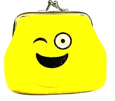 Emoji Designed Mini Coin Purse in Velvet Finish - Clutch - 7