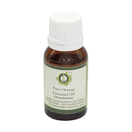 Orange Essential Oil | Citrus Sinensis | Orange Oil | For Hair | For Massage | For Body | For Diffuser | 100% Pure Natural | Steam Distilled | Therapeutic Grade | 100ml | 3.38oz By R V Essential
