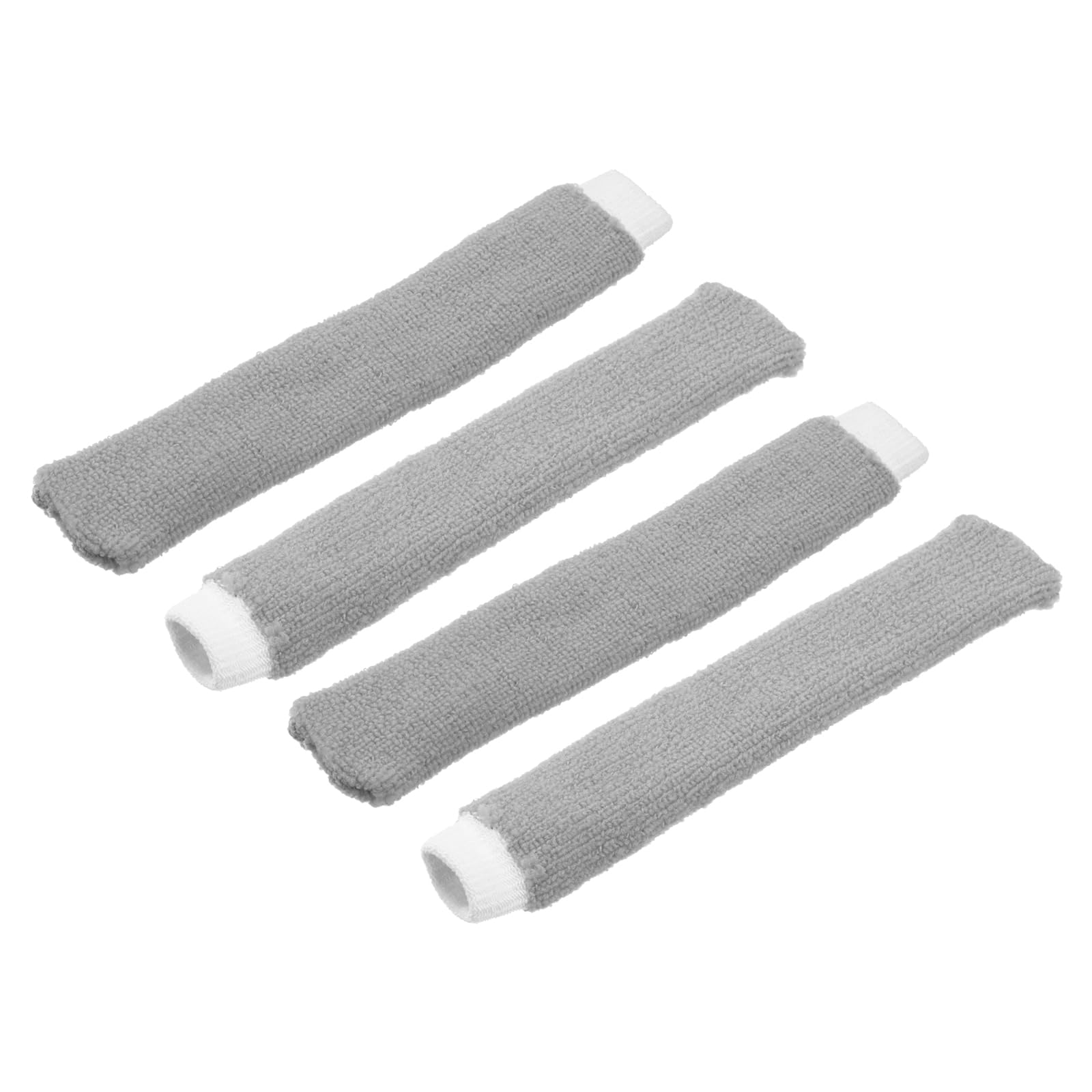 M METERXITY 4 Pack Badminton Towel Overgrip - Nylon Anti-Skid Sweatband Tennis Racquet Grip, Apply to Badminton/Tennis/Golf Handle (Light Grey)