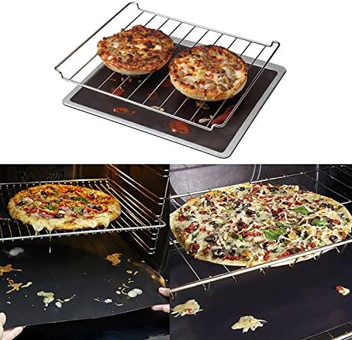 Grill Mat,BBQ Sheets Non Stick Reusable Washable Heat Resistant 260℃ for Charcoal Gas Electric Grill to Grilling Meat Veggies Seafood Eggs 5packs Black - Image 5