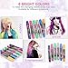 Sysrion Hair Chalk - Metallic Glitter Temporary Hair Color - Edge Chalkers - No Mess - Built in Sealant - Works on All Hair Colors - Color Essentials Set (6 Count)