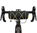 Rhinowalk Bike Front Handlebar Bag 2.4L Waterproof Reflective Straps Black