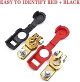 Shudyear 12V 3-Way Battery Terminal Connectors Copper Plate Negative Positive view 6