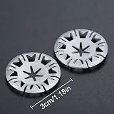 IRYNA VW 30mm Underbody Heat Shield Clips 20 Pieces Metal Locking Star Washers view 2