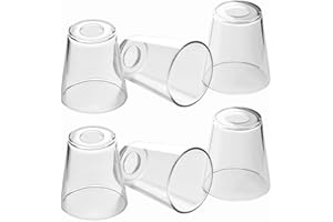 MIAOMEIO Fixture Replacement Clear Glass Shade, E26 Base with 1-5/8" Fitter, 6-Pack Cone Replacement Shades for Pendant Light, Wall Sconce, Vanity Light, Table Lamp