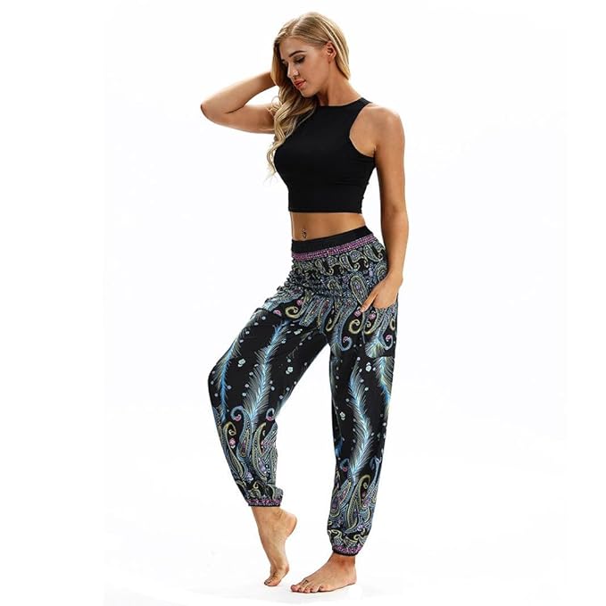 Harem Pants for Women Men Mandala Mono Yoga Pants Petite ...
