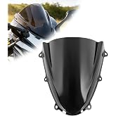 PIKPOP Windshield for 2011-2024 2025 GSXR600, GSXR750, K11, Motorcycle Front Fairing Windscreen Deflector Protector Compatible With Suzuki Accessories (Black)