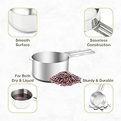 BERYLER 1PCS 1/2Cup (120ml, 4oz) Single Measuring
