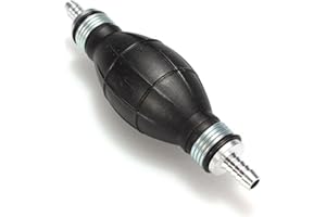 ePathChina 8mm 5/16 Black Primer Bulb Rubber Fuel Pump Transfer Vacuum Fuel Hand Primer Gasoline Petrol Diesel Pump for Marine Boat Accessories