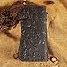 Le'aokuu Mens Genuine Leather Bifold Wallet Organizer Checkbook Iron Chain (1088 Dragon Dark Brown)