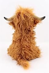 CREJOHY Highland Cow Plush Toy 11in Soft Fluffy Cuddly Bear Kids Gift view 2