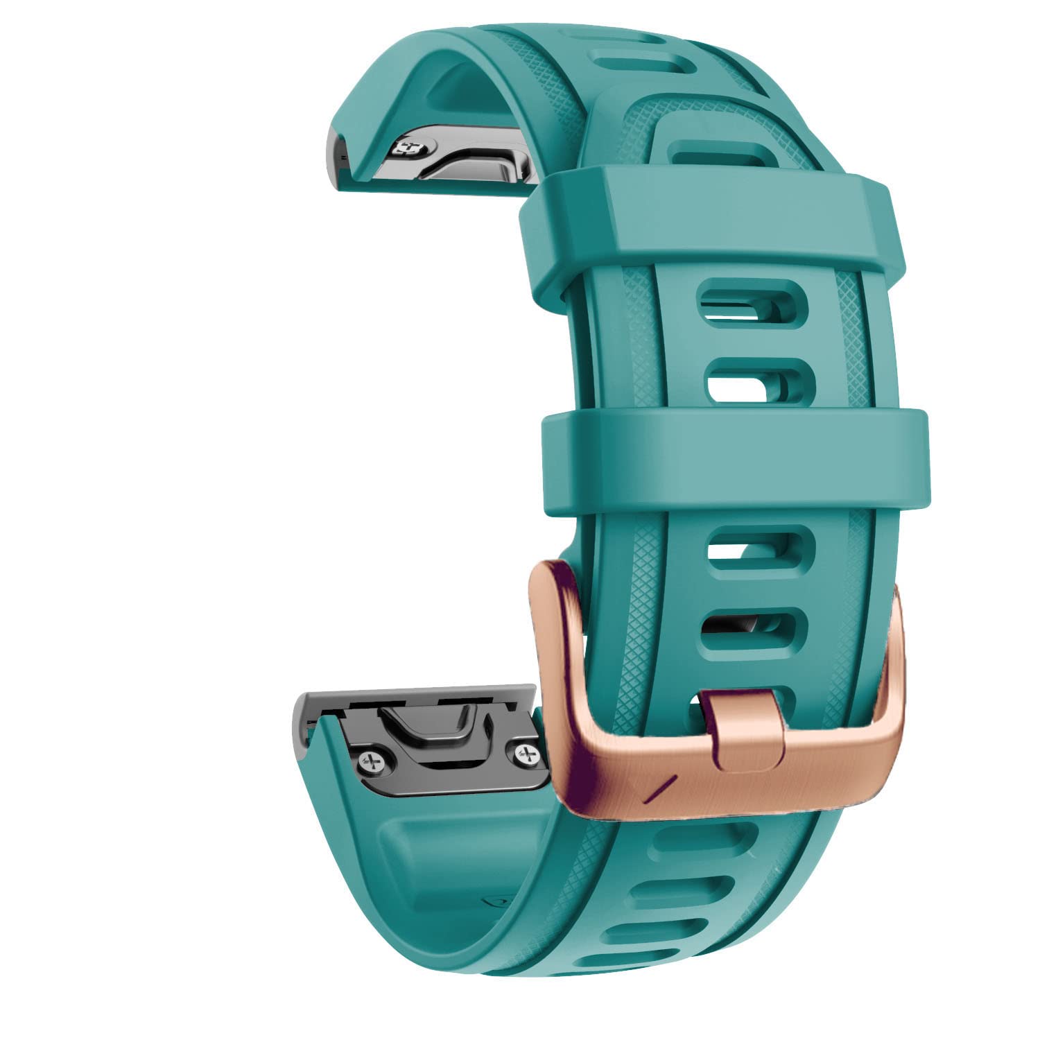 Fleshy Leaf QuickFit 20mm Watch Band Compatible with Garmin Fenix 7S 5S/ 5S Plus, 6S/ 6S Pro, D2 Delta S, Descent Mk2S - Silicone Replacement Strap Bracelet Wristband-SmartWatch Accessories (Green 1)