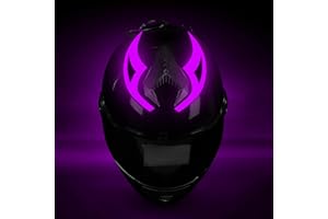 ZUOYOUZ Motorcycle Helmet Light,3 Modes Driving EL Light Strips,Helmet Light Strip,Night Riding Signal Light Decoration Kit