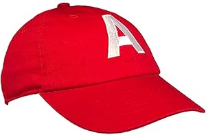 Tiny Expressions - Monogrammed Toddler Baseball Cap | Adjustable Red Hat