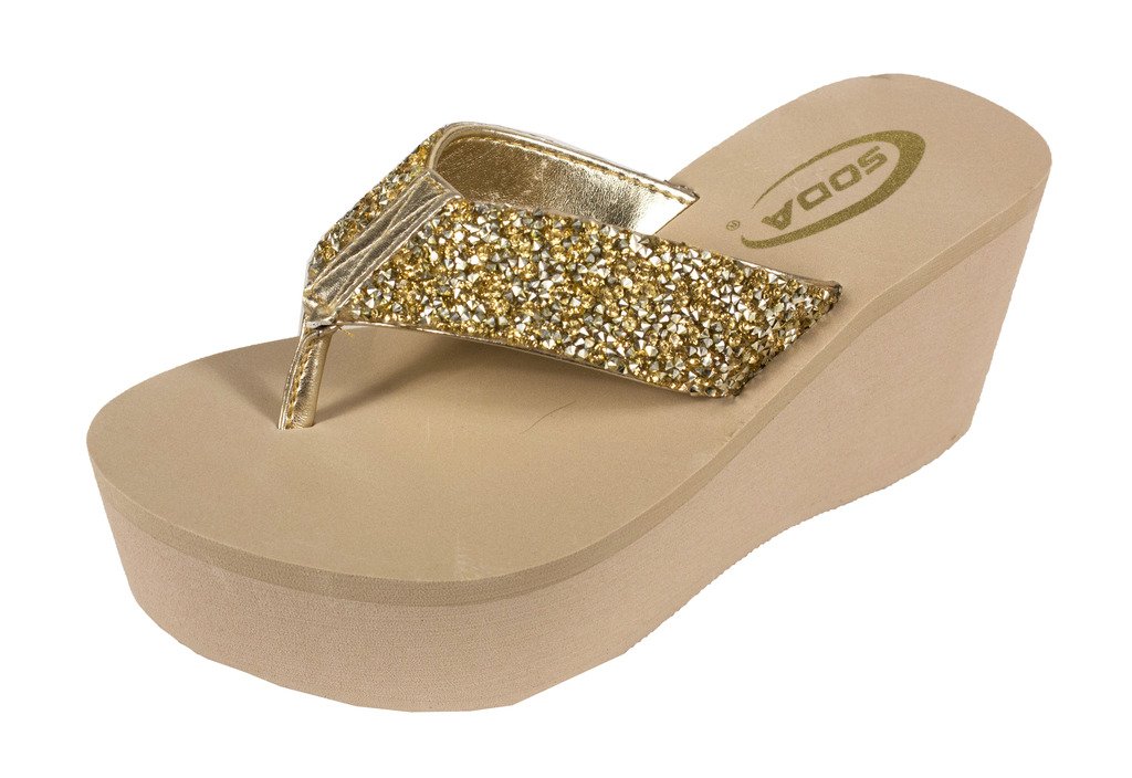 soda wedge flip flops