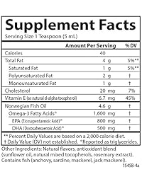El Mejor de Todos los Aceites de Pescado de Carlson, Omega 3, Sabor Limón, 16.9 onzas líquidas, 16 onza, 1, 1