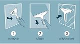 Inhouse Stick+Store Bathroom Squeegee British Made Streak-Free Flexible Blade view 9