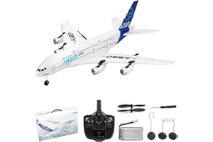 GoolRC RC Airplane, WLtoys XK A120 A380 Aircar Model Plane, 3CH 2.4G Remote Control Airplane, EPP Fixed-Wing RC Aircraft RTF Toy for Kids and Adults