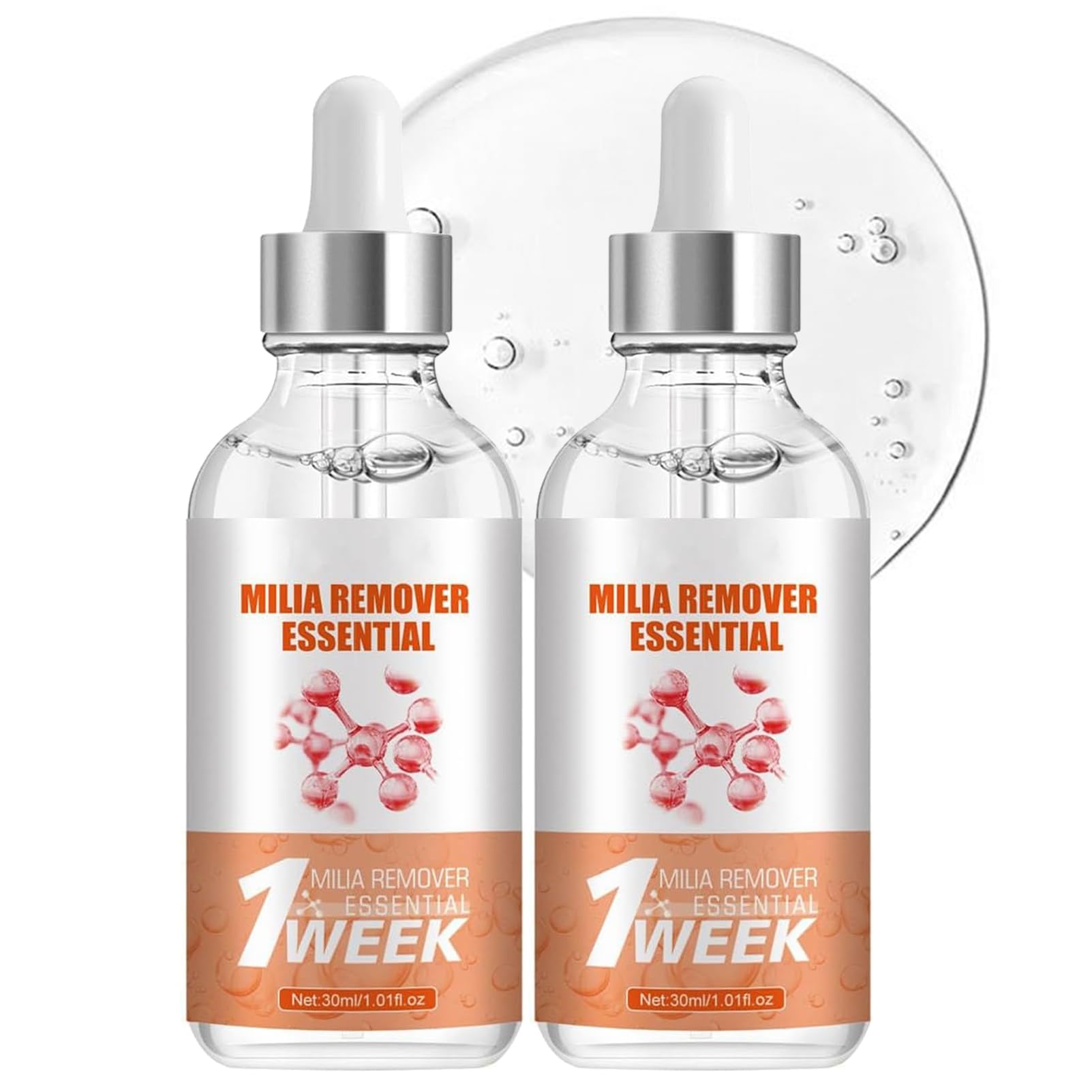Milia Remover, Milia Spot Serum for Face, Milia Spot Removal Helps to Ruduce Milia, Dark Circles Under Eye for Women & Men, Anti Aging Anti Wrinkle, Reduces Bags (One Size-2PCS)