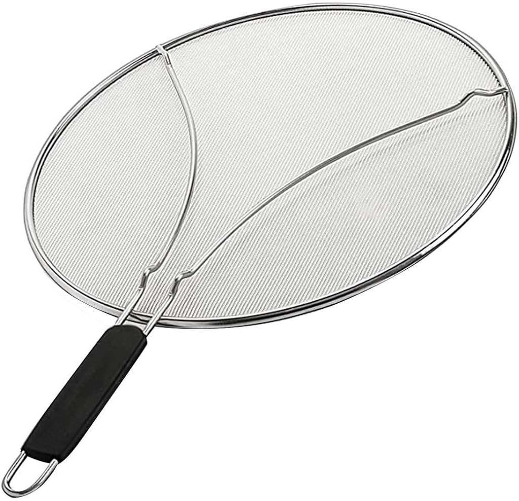 Gmgod❤️❤ Oil Proof Net,Grease Splatter Screen for Frying Pan 13 inch - Stops 99% of Hot Oil Splash