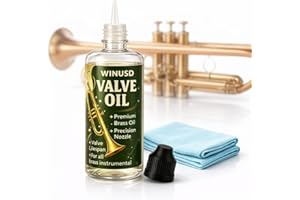 60ml Valve Oil for Trumpet, Trombone, French Horn, Tuba, Euphonium, All Brass Instruments Accessories | Valve and Rotor Lubri