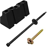 Lyxheth Base Clamp Battery Hold Down Kit, Battery Tie Down, Car Battery Bracket with 2 Stainless Steel Bolt, Car Accessory Battery Hold Down Clamp for Select Ford Mercury Lincoln Models 00588 (Type 2)