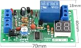 Walfront DC12V Time Delay Relay Module LED Display Trigger OFF Control view 2