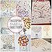 Fingerprints Tree, KOMIWOO Creative DIY Canvas Painting Signature Sign-in Guest Book for Wedding Birthday Party Baby Shower Graduation with 4pcs Ink Pads