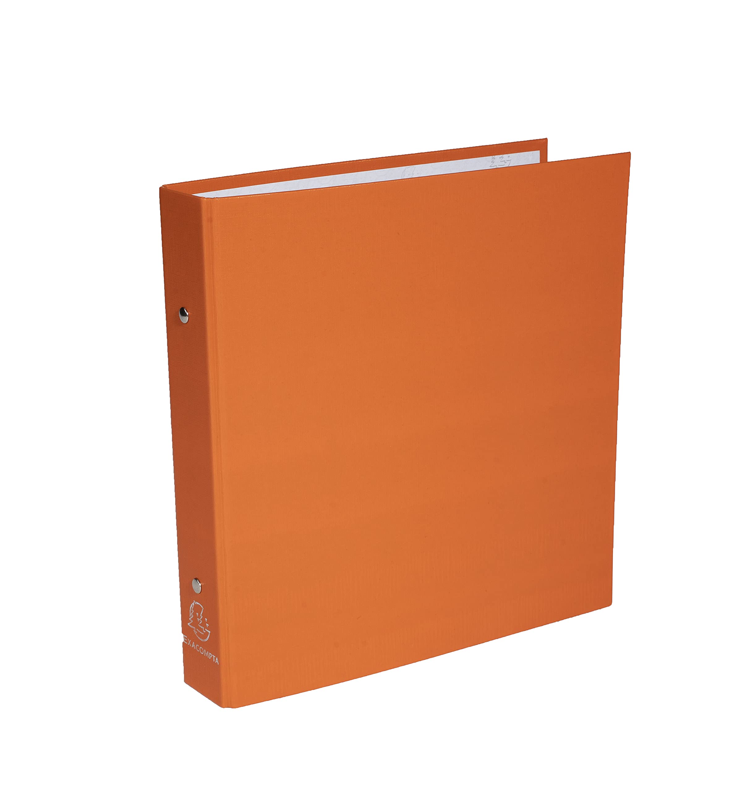 Exacompta - Ref. 650E - Rigid PP binder - 2 round rings, diameter 30 mm - Spine 40 mm - External dimensions: 23 x 21.5 cm - School file format 22 x 17 cm - 10 random colors