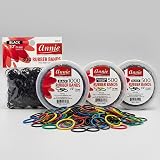 Annie 300 Pack Small Black Hair Elastics Strong Rubber Bands Braiding Ponytails view 5