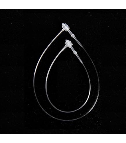 5 Inch Plastic Fastener Hang Tag Snap Lock, 5 Clear Pin Security Loop for Retail Store Clothing, Price Tags or Clothing Tags Accessory (3000 Pack