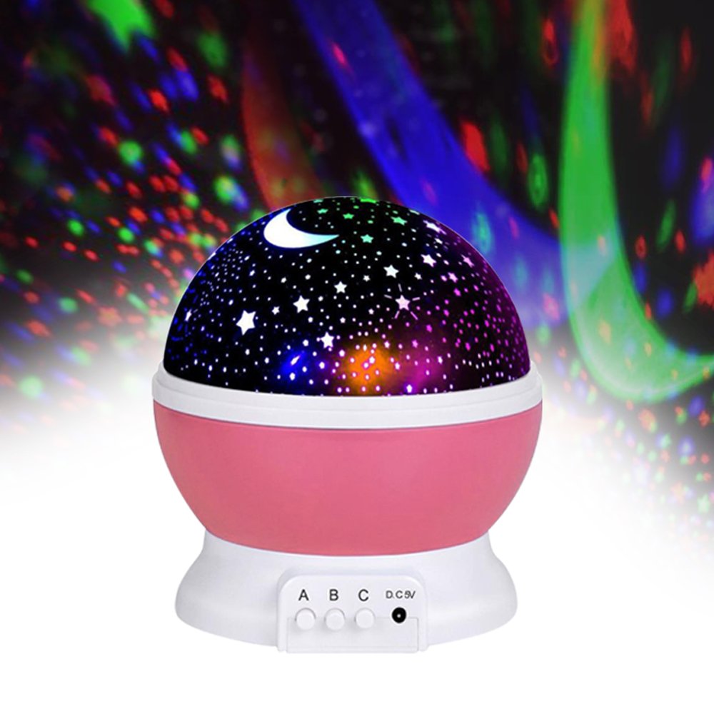 Jayden78 Toys For 4 5 Year Old Boys Night Light Rotating Moon Stars Projector Night Lights For Kids Toys For 2 6 Year Old Girls Gifts For 2 6 Year