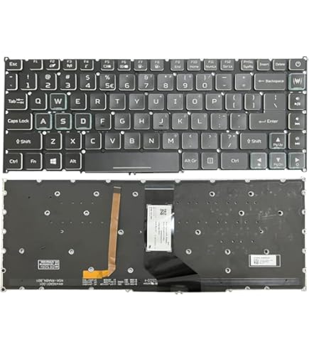 thumbnail: RTDpart Toetsenbord Voor MEDION AKOYA Laptop - Nordic Uitvoering, Zonder Verlichting